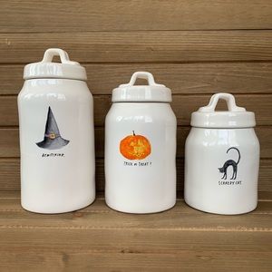 RAE DUNN HALLOWEEN CANISTERS